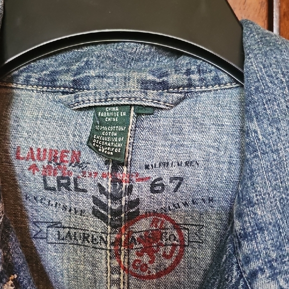Ralph Lauren Blue Jean Jacket Classic Style - Picture 2 of 4